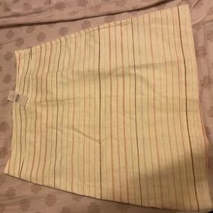 Loft Happy Stripes Skirt